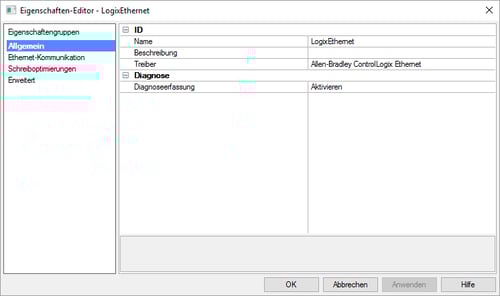 TOP Server ControlLogix Channel in German