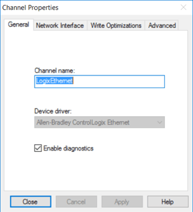 V5 Channel Properties