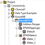 TOP Server EFM Configuration Tree View