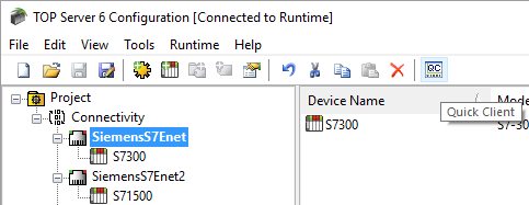 Easily test your configuration with OPC Quick Client