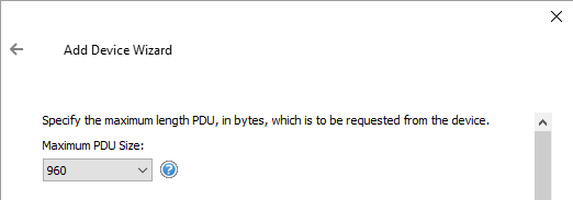 Configurable PDU Size for S7 Ethernet
