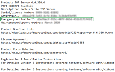 Screenshot - TOP Server Delivery of Product Email