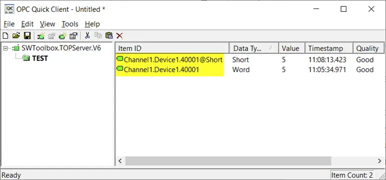 TOP Server Appending Tag Addresses
