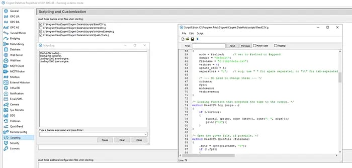 DataHub Script Screens