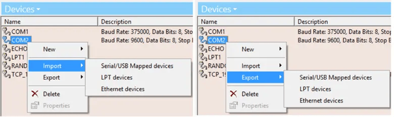 OmniServer Import Export