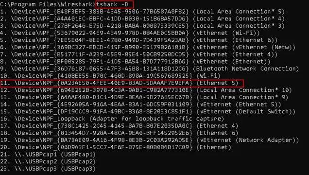1c_Tshark_Command_NIC_Listing