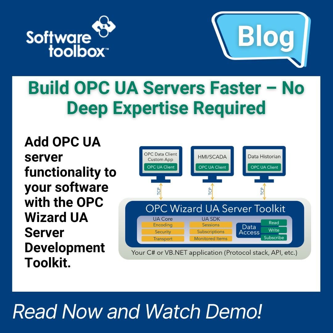 Accelerate OPC UA server development with the OPC Wizard Toolkit and add OPC UA functionality to your apps easily with this intuitive tool and live demo.