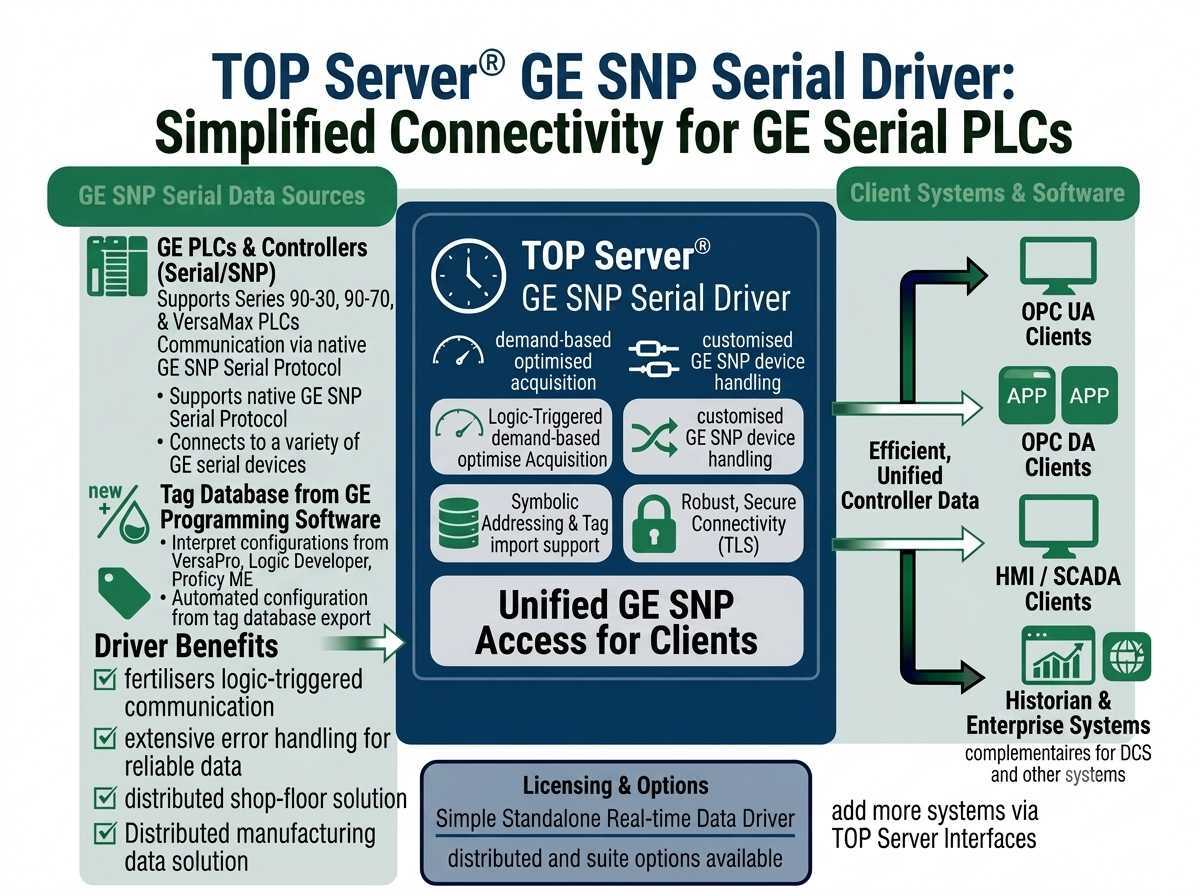 TOP Server GE SNP Serial Overview