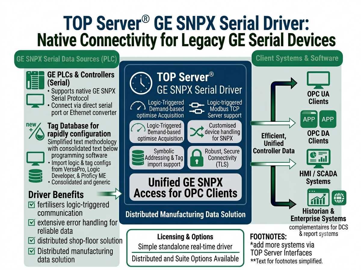 TOP Server GE SNPX Serial Overview