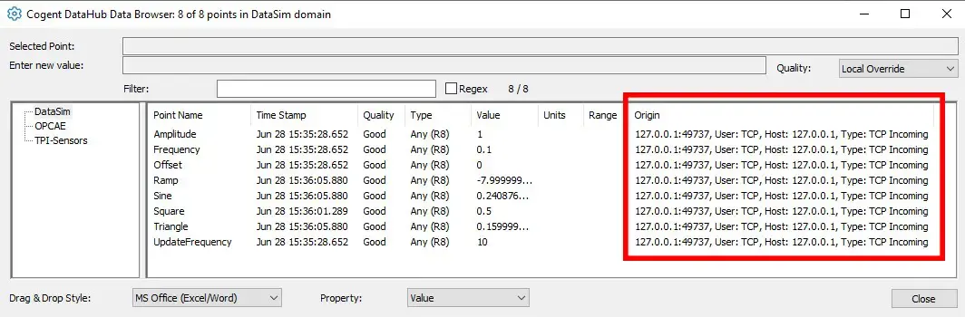 DataHub-DataBrowser-Origin-Example