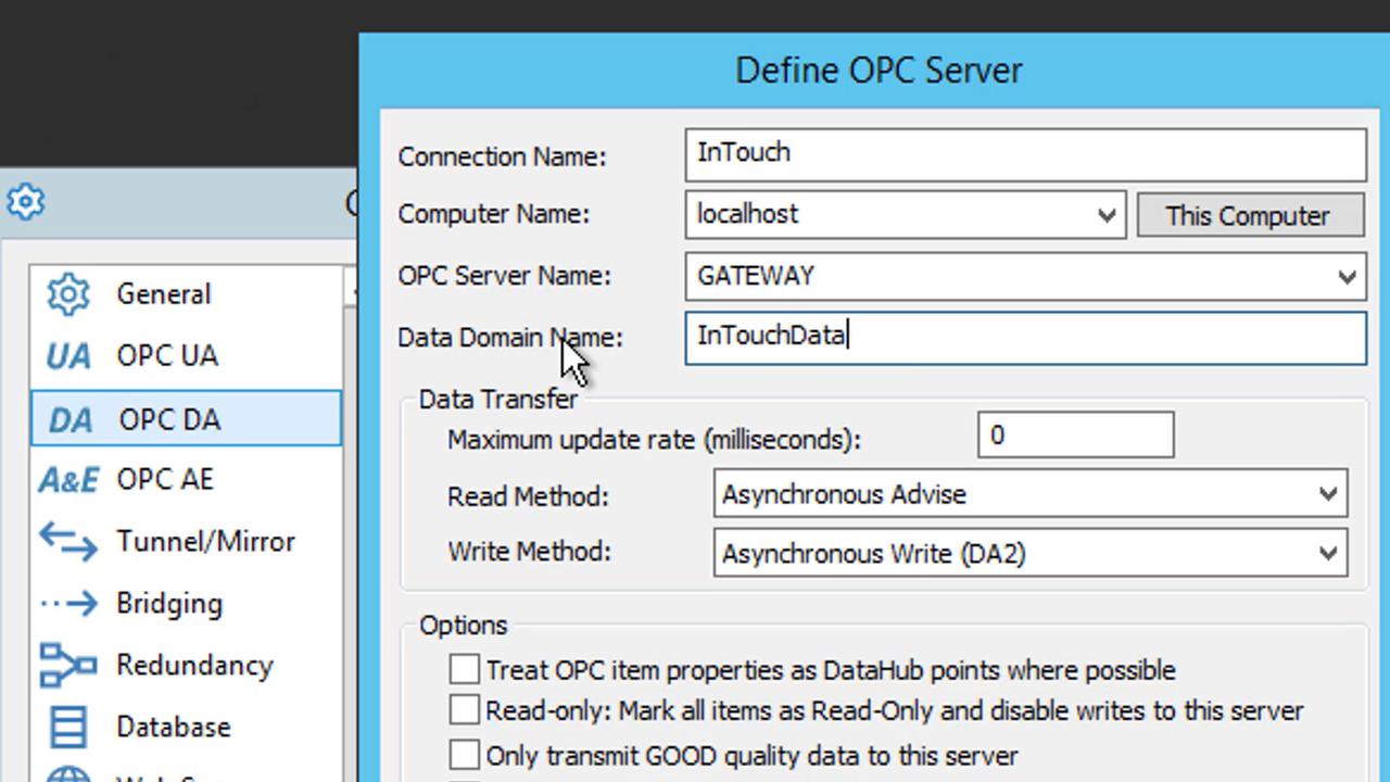 Accessing AVEVA (formerly Wonderware) from OPC UA Clients with DataHub