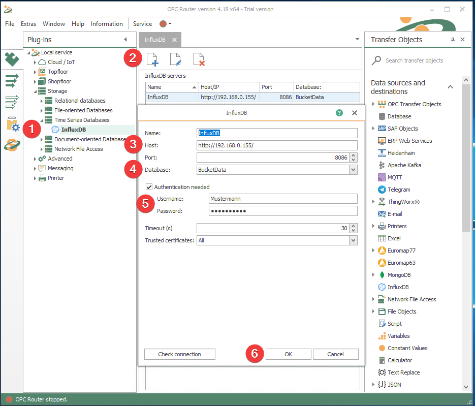 OPC-Router-Influx-DB-Config-Example
