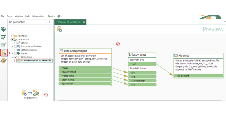 Using OPC Router to Log OPC Data to JSON Files Without Code