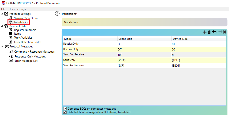 OmniServer Translation Configuration Example