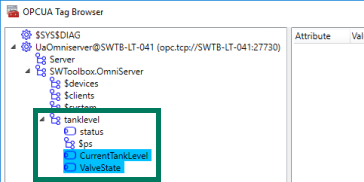 AVEVA OPC UA Client Browsing OmniServer