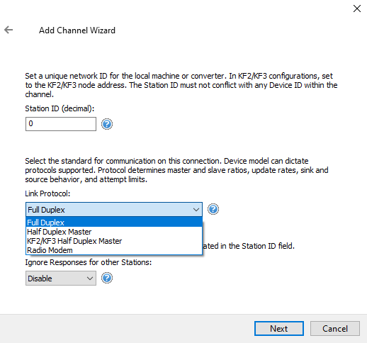 Screenshot AB DF1 Serial Station ID