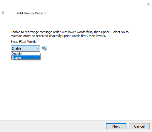 Screenshot AB DF1 Serial Swap Float Words