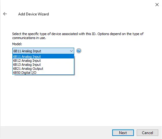 Screenshot Analog Devices Device Models