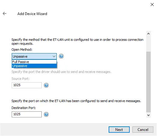 Screenshot Aromat Ethernet Open Method