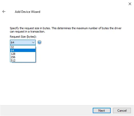Screenshot Aromat Ethernet Request Size