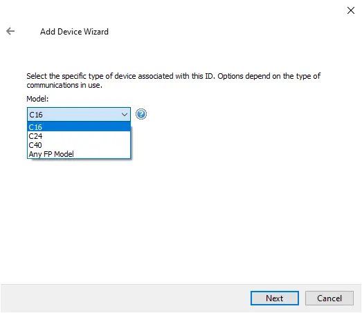 Screenshot Aromat Serial Device Models