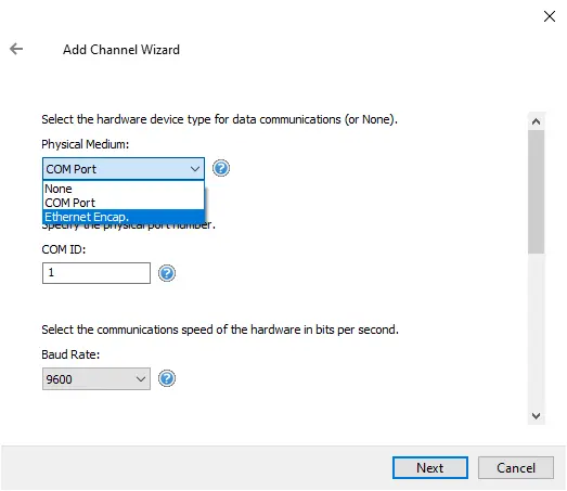 Screenshot Aromat Serial Ethernet Encapsulation