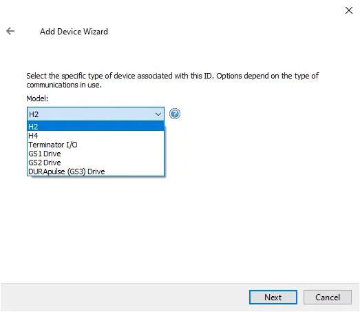 Screenshot AutomationDirect Suite EBC Ethernet Device Models