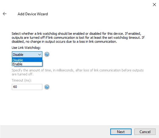 Screenshot AutomationDirect Suite EBC Ethernet Link Watchdog