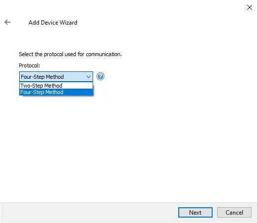 Screenshot Cutler Hammer D50 D300 Protocol Method