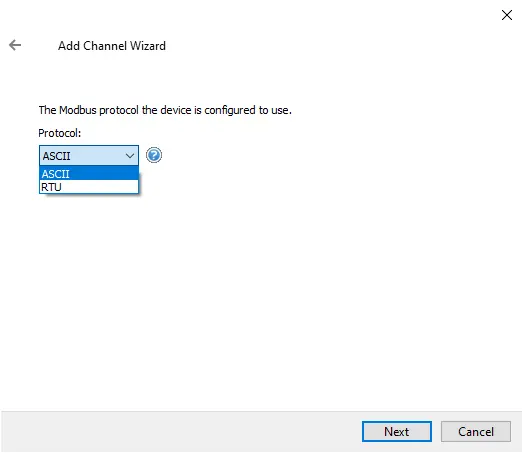 Screenshot Cutler Hammer Modbus Protocol