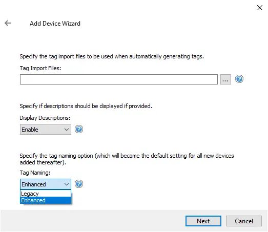 Screenshot Honeywell HC900 Ethernet Tag Import File