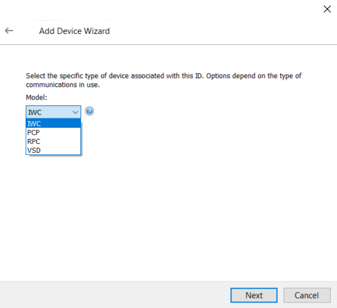 Screenshot Lufkin Modbus Device Models