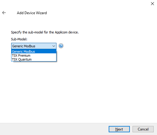 Screenshot Modbus Ethernet Applicom Models