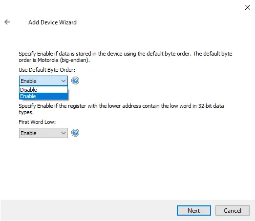 Screenshot SIXNET UDR Word Order