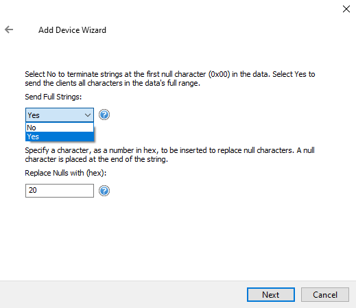 Screenshot Siemens S5 3964R String Settings