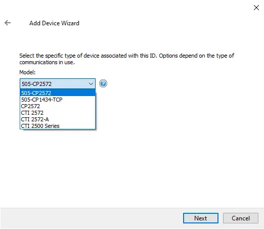 Screenshot Simatic Suite Ethernet Device Models