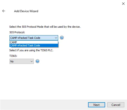 Screenshot Simatic Suite Ethernet Protocol Mode