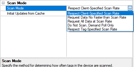 Screenshot - TOP Server Device Scan Modes Selection