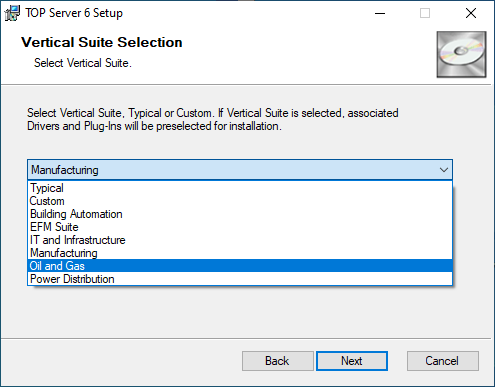 Screenshot - TOP Server Oil & Gas Suite Installation