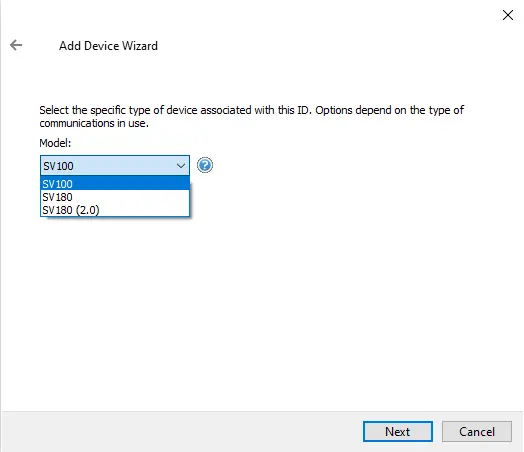 Screenshot Thermo Westronics Ethernet Device Models