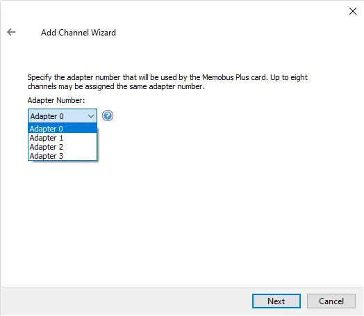 Screenshot Yaskawa Memobus Plus Adapter Number