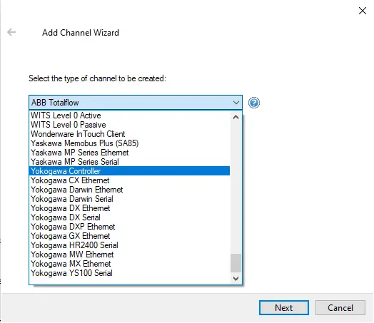 Screenshot Yokogawa Suite Driver List