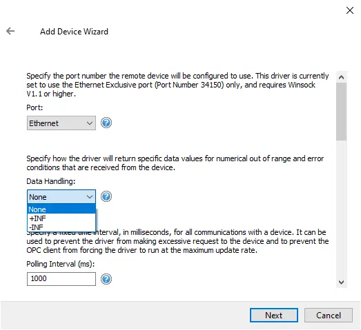 Screenshot Yokogawa CX Data Handling