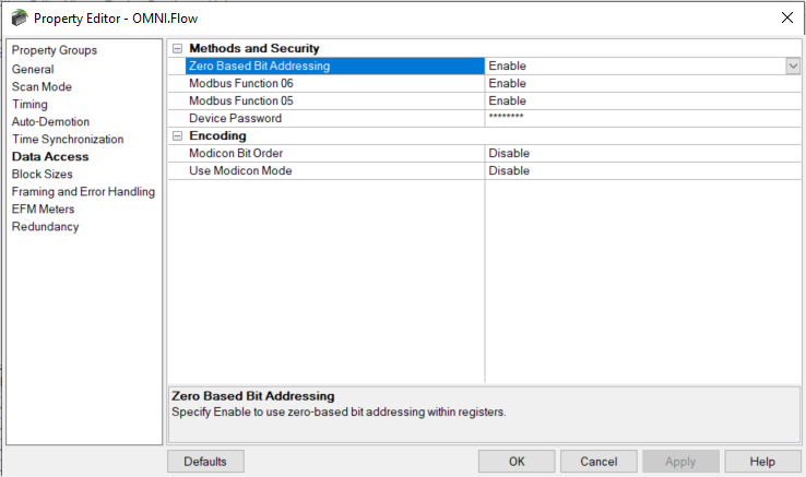 TOP Server OMNI Flow Computers Data Access Configuration