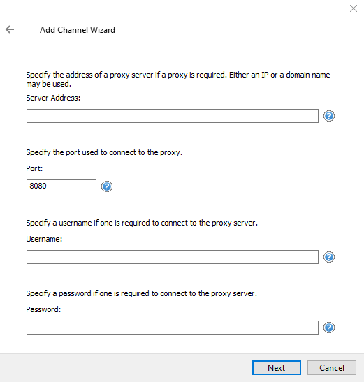 Screenshot OPC XML DA Client Server Address