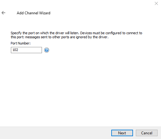 Screenshot Siemens S7 Server Ethernet Port Number