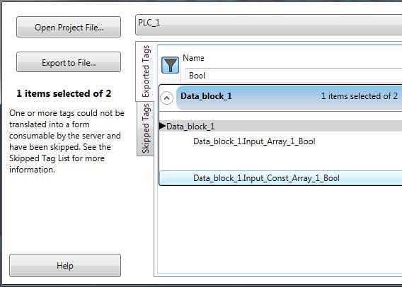 TOP Server TIA Exporter Utility