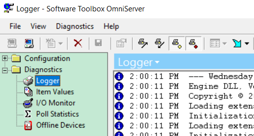 OmniServer Tree View Diagnostics